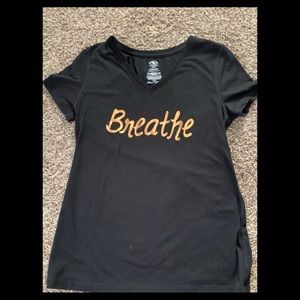 athletic works black tee